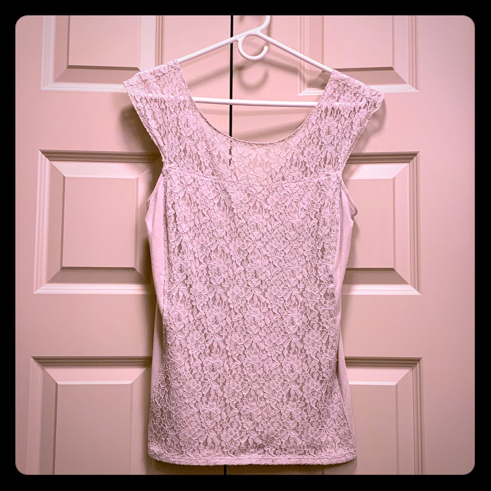 Express Lace Detailed Shirt, Size L